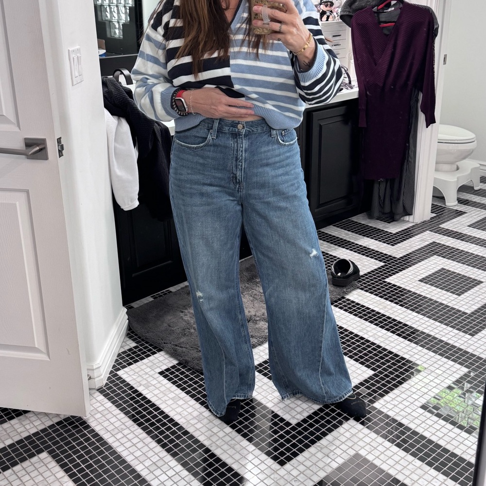Pistola Ruby High Waist Palazzo Jeans Size 32